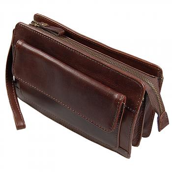 Herren Handgelenktasche Leder Herrentasche Gelenktasche Business 38495