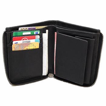 RFID Leder Herren Geldbörse Wiener Kiste Geldbeutel mit Reißverschluss 61007