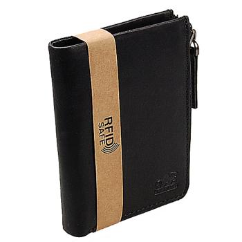 RFID Leder Herren Geldbörse Wiener Kiste Geldbeutel mit Reißverschluss 61007