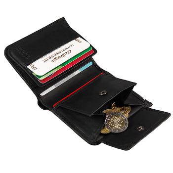 Herren Geldbörse Leder Herrenbörse RFID Geldbeutel kleines Portmonee Kombibörse 61543