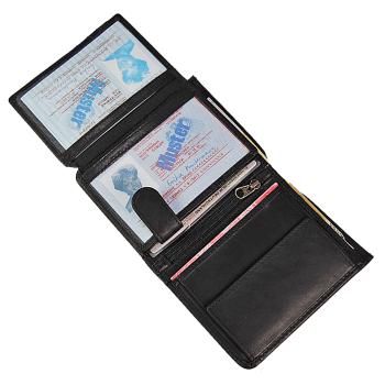 Herren Geldbörse RFID Schutz Hochformat Portemonnaie Echtleder Geldbeutel Hochformat 61951