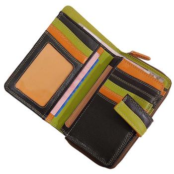 Preview: Damen Geldbörse Leder Damenbörse Portemonnaie Geldbeutel 19373