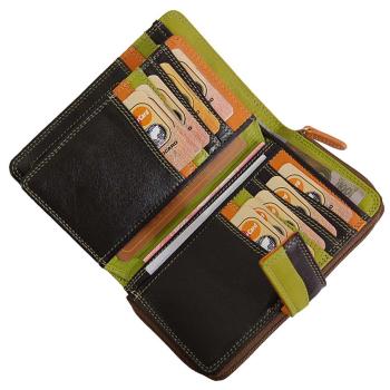 Preview: Damen Geldbörse Leder Damenbörse Portemonnaie Geldbeutel 19373