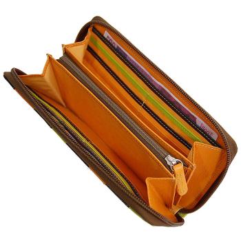 Damen Geldbörse Leder Damenbörse Clutch Geldbörse Börse Portemonnaie 19593