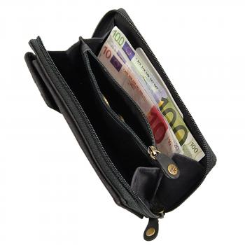 Smartphone Tasche Leder Geldbörse Geldbeutel Umhängetasche Börse 47055