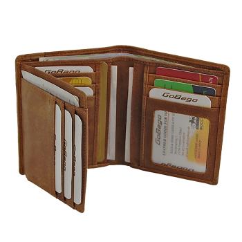 Ausweisetui Ausweismappe Ausweishülle Leder Geldbörse Scheinfach 47352