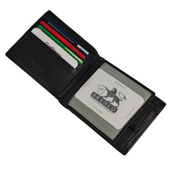 Schlanke Herren Geldbörse Leder Geldbeutel Herrenbörse RFID Schutz 60944