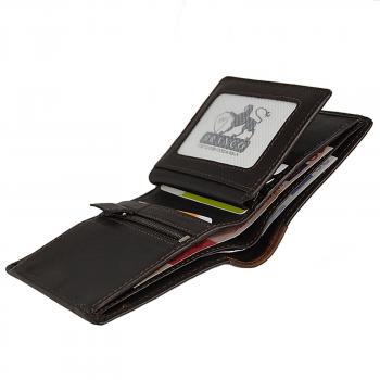 Geldbörse Leder Herrenbörse RFID Schutz Münzgeldfach Reißversluss 60948