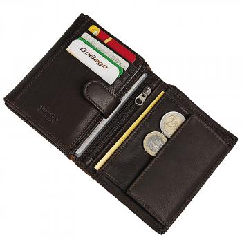 Herren Geldbörse Echtes Leder Geldbeutel RFID Blocker Herrenbörse 60951