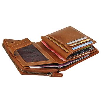 Damen Geldbörse Leder Damenbörse Geldbeutel Portemonnaie 35233