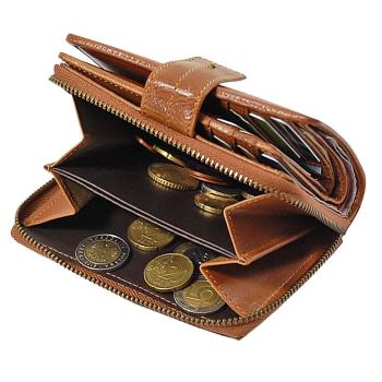Damen Geldbörse Leder Damenbörse Geldbeutel Portemonnaie 35233