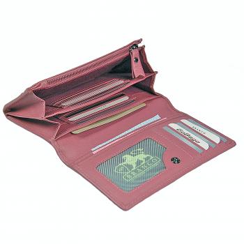 Damen Geldbörse Leder Damenbörse RFID Portemonnaie Geldbeutel Börse 64271