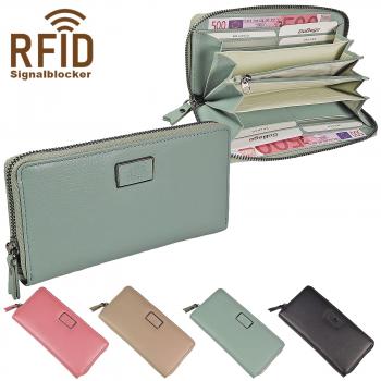 Branco Damen Geldbörse Leder Portemonnaie RFID Geldbeutel Damenbörse Clutch