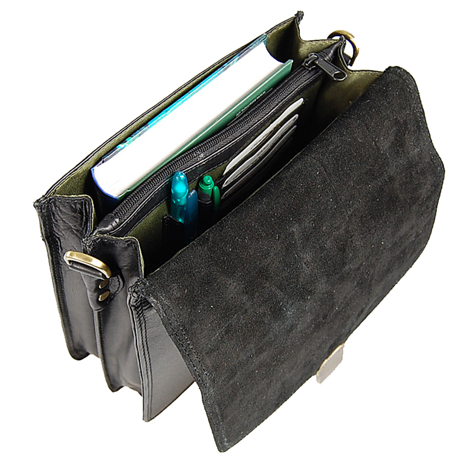 Branco Leder Herren Schultertasche Umhängetasche Herrentasche Männertasche 