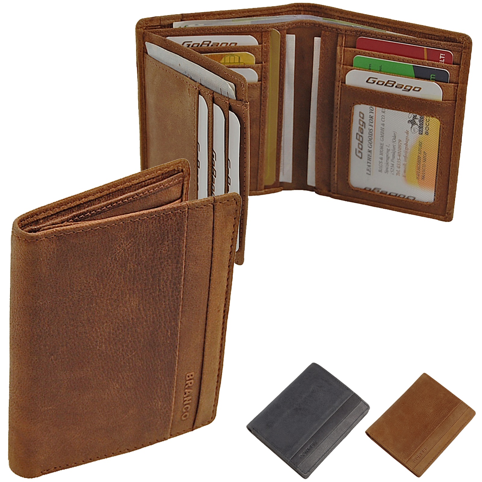 Farben präsentiert von ZMOKA® in versch kleine edle Dokumentenmappe Ausweishülle Führerscheinhülle Kartenmappe Kreditkartenhülle Branco Leder 