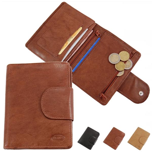 Herren Brieftasche Geldbörse Leder Portemonnaie Geldbeutel Börse 12075