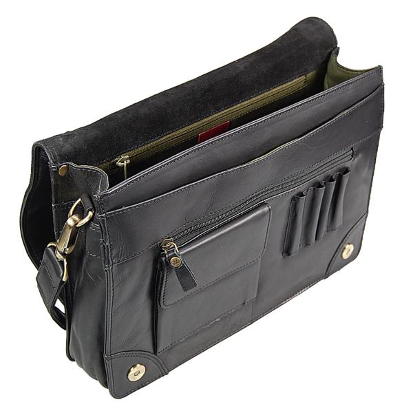 Umhängetasche Leder Schultertasche Tasche Messenger Bag 38240