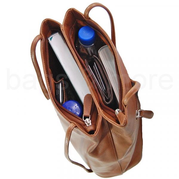 Leder Shopper Damen Handtasche Tasche 39003