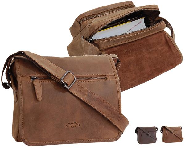 Branco Umhängetasche Leder Schultertasche Messenger Bag 44203