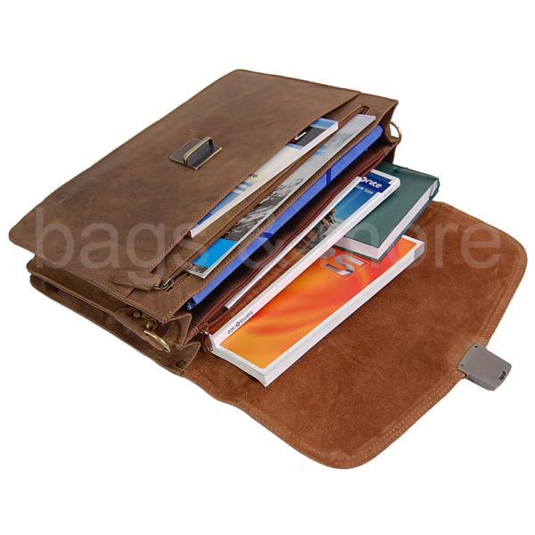 Aktentasche Leder Aktenmappe Schultertasche  46439