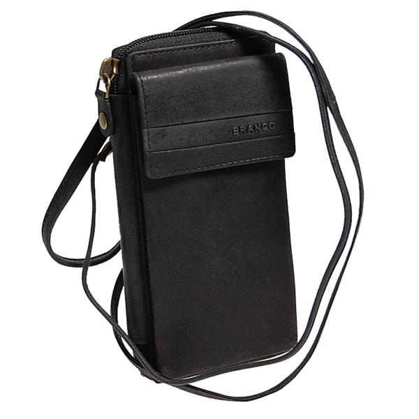 Smartphone Tasche Leder Geldbörse Geldbeutel Umhängetasche Börse 47055