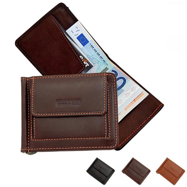 Herren Geldclip Dollarclip Geldbörse Leder Portemonnaie Geldbeutel 7245