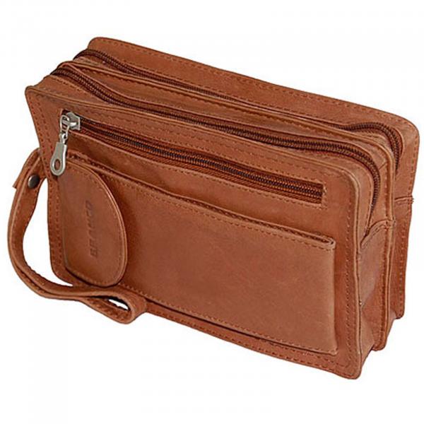 Herren Handgelenktasche Leder Gelenktasche Herrentasche 403