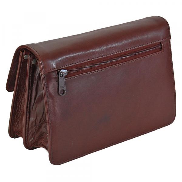 geräumige Herren Handgelenktasche Leder Gelenktasche Herrentasche 405
