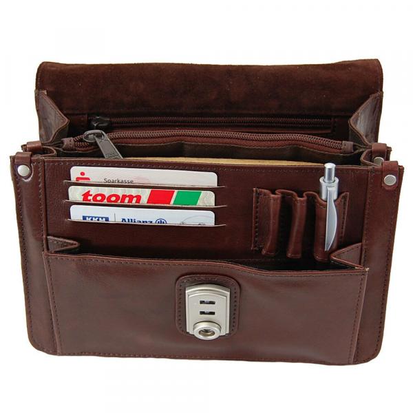 geräumige Herren Handgelenktasche Leder Gelenktasche Herrentasche 405