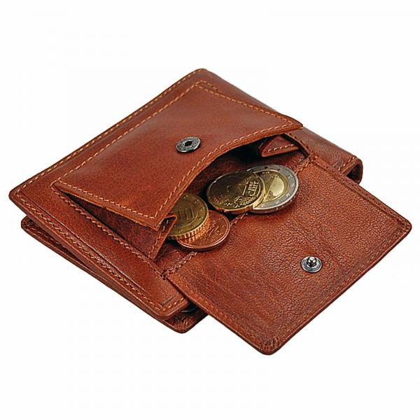 Herren Geldbörse Leder Dollarclip mit Münzfach Geldbeutel Geldclip 16749