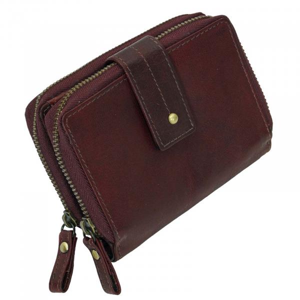 Damen-Geldbörse Leder Damenbörse Portemonnaie Geldbeutel Geldtasche  79274