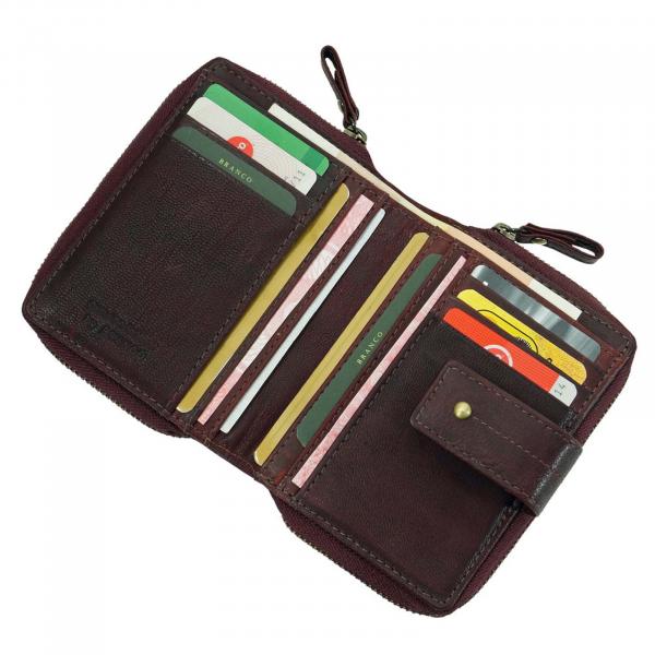 Damen-Geldbörse Leder Damenbörse Portemonnaie Geldbeutel Geldtasche  79274