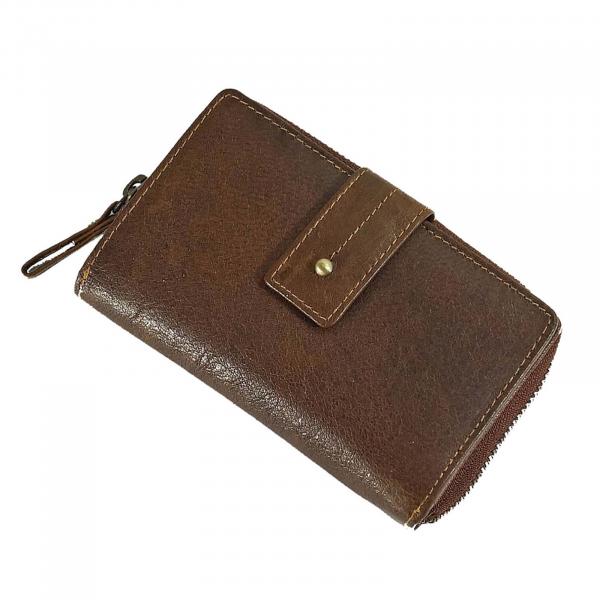 gräumige Damenbörse Leder Damen Geldbörse Portemonnaie Geldbeutel 79373