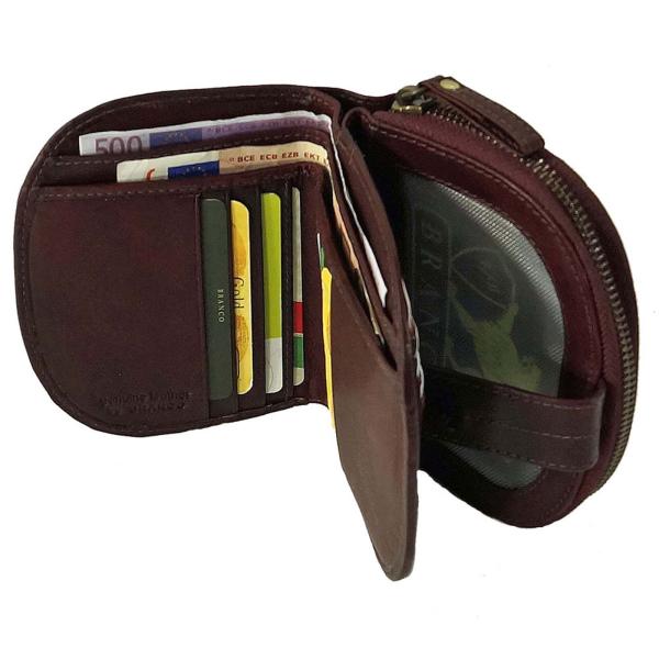 Damen Geldbörse Leder Damenbörse Portemonnaie Geldbeutel 79538