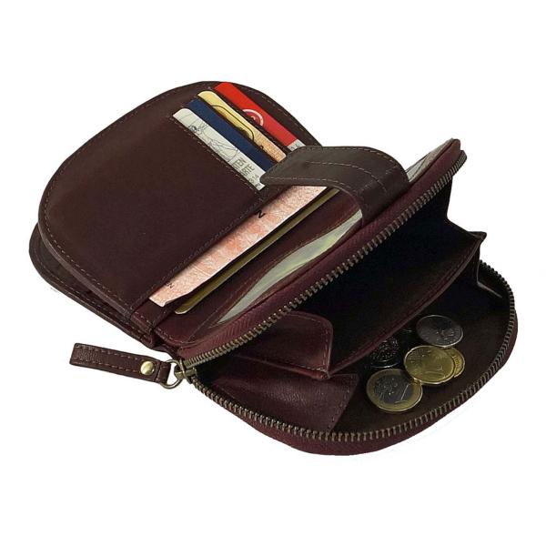 Damen Geldbörse Leder Damenbörse Portemonnaie Geldbeutel 79538