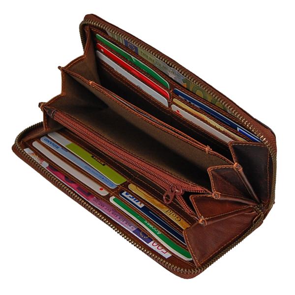 Damen Geldbörse Leder Damenbörse Portemonnaie Geldbeutel 79593
