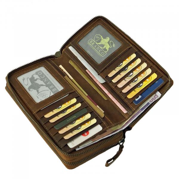 extra große Damen Geldbörse Leder Damenbörse Portemonnaie Geldbeutel 79594