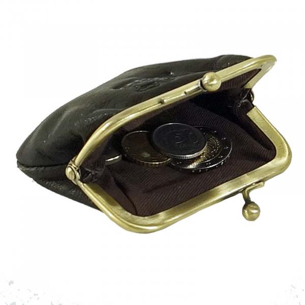 Knips-Börse Damen Geldbörse Leder Damenbörse Portemonnaie Geldbeutel 79766