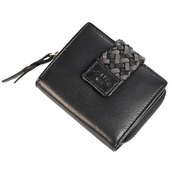 Damen Geldbörse Echt Leder Geldbeutel Portemonnaie RFID Damenbörse 56669