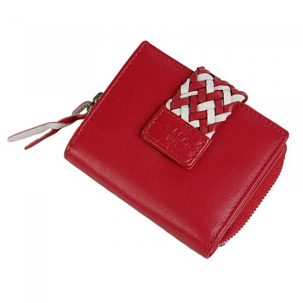 Damen Geldbörse Echt Leder Geldbeutel Portemonnaie RFID Damenbörse 56669