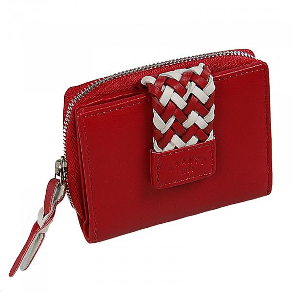 Damen Geldbörse Echt Leder Geldbeutel Portemonnaie RFID Damenbörse 56669