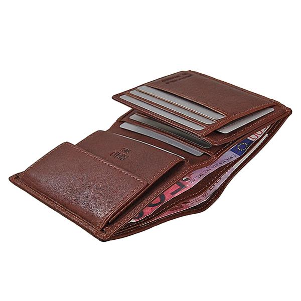 Herren Geldbörse Leder Herrenbörse RFID Geldbeutel kleines Portmonee 95059