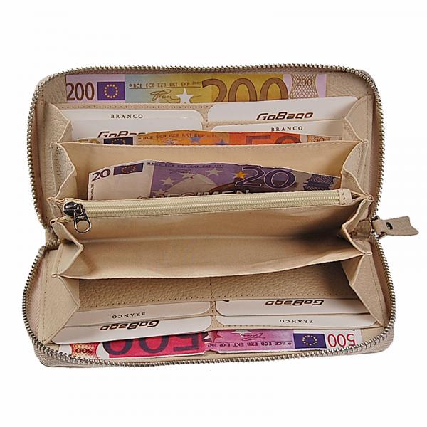 Damen Geldbörse Leder Portemonnaie Geldbeutel Damenbörse mit RFID-Schutz 62593