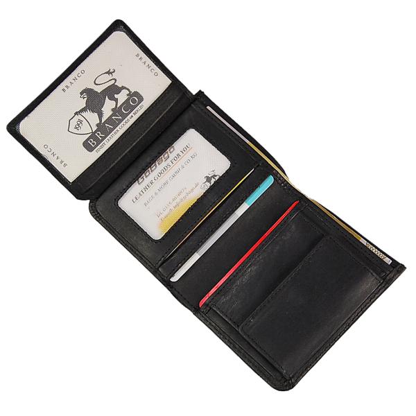 Herren Geldbörse Leder Herrenbörse RFID Geldbeutel kleines Portmonee Kombibörse 61543