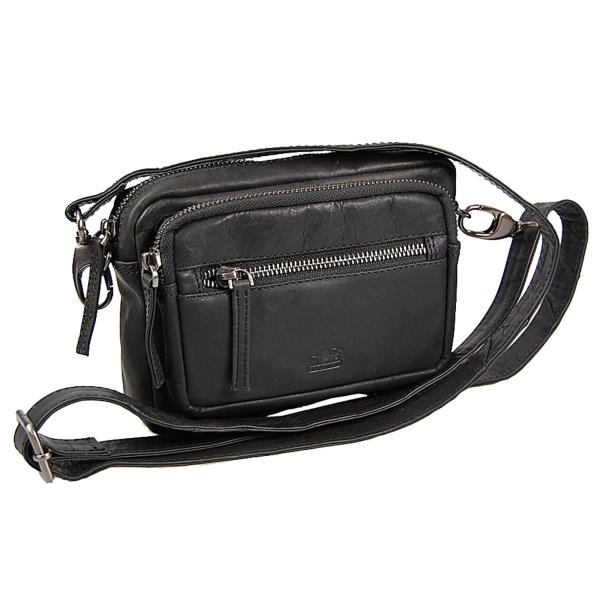 Gürteltasche Leder Hüfttasche Bauchtasche Umhängetasche Schultertasche Querformat 61938