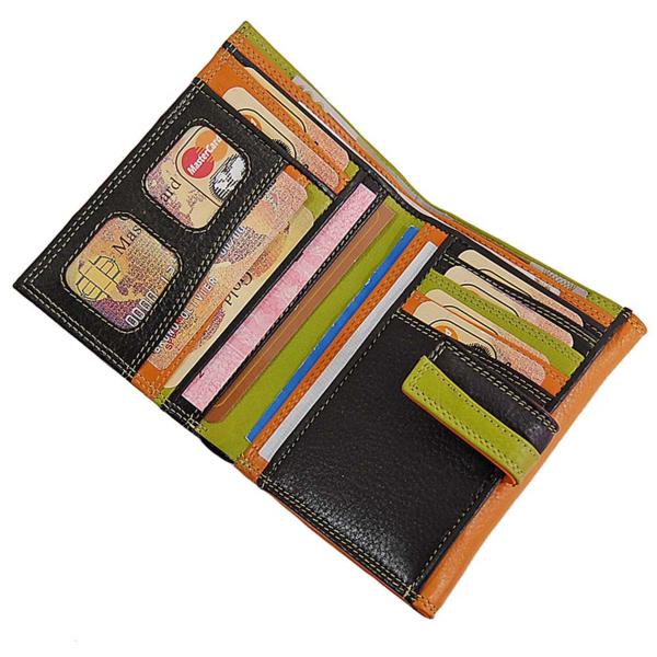 Leder Damen Geldbörse Börse Portemonnaie Geldbeutel 19075