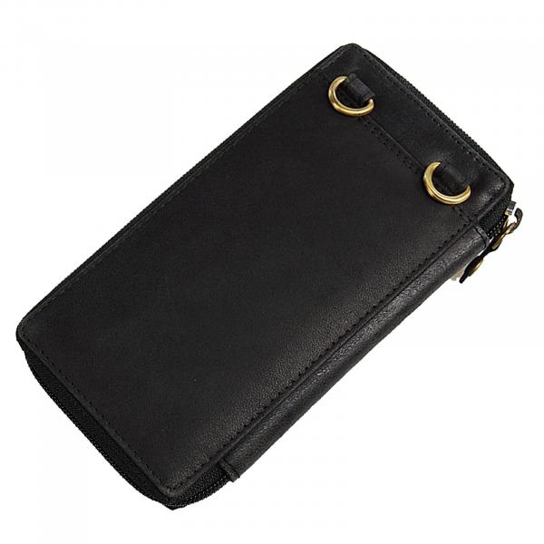 Smartphone Tasche Leder Geldbörse Geldbeutel Umhängetasche Börse 47055
