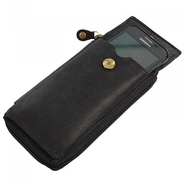 Smartphone Tasche Leder Geldbörse Geldbeutel Umhängetasche Börse 47055