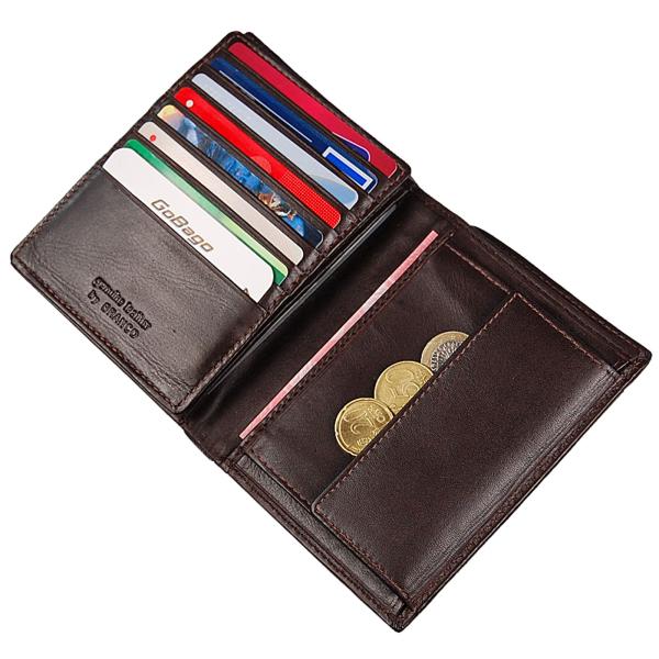 Luxus Herren Geldbörse Leder Geldbeutel Portemonnaie Brieftasche 97627