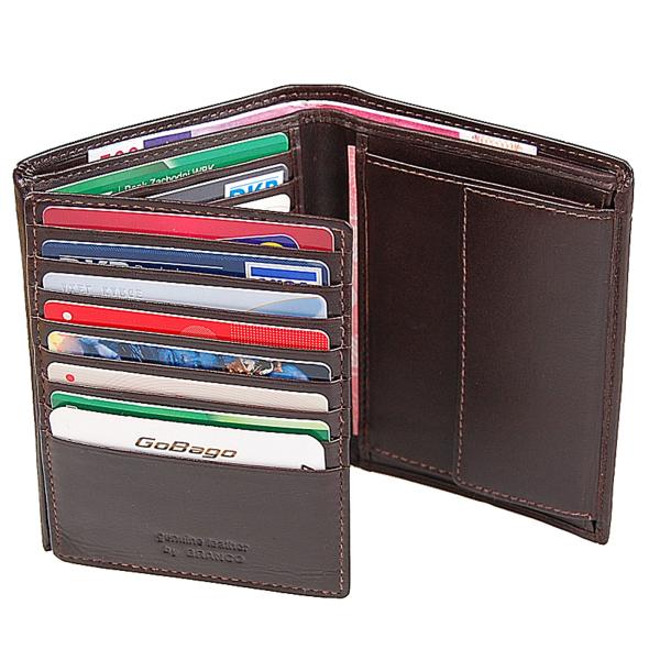 Luxus Herren Geldbörse Leder Geldbeutel Portemonnaie Brieftasche 97627